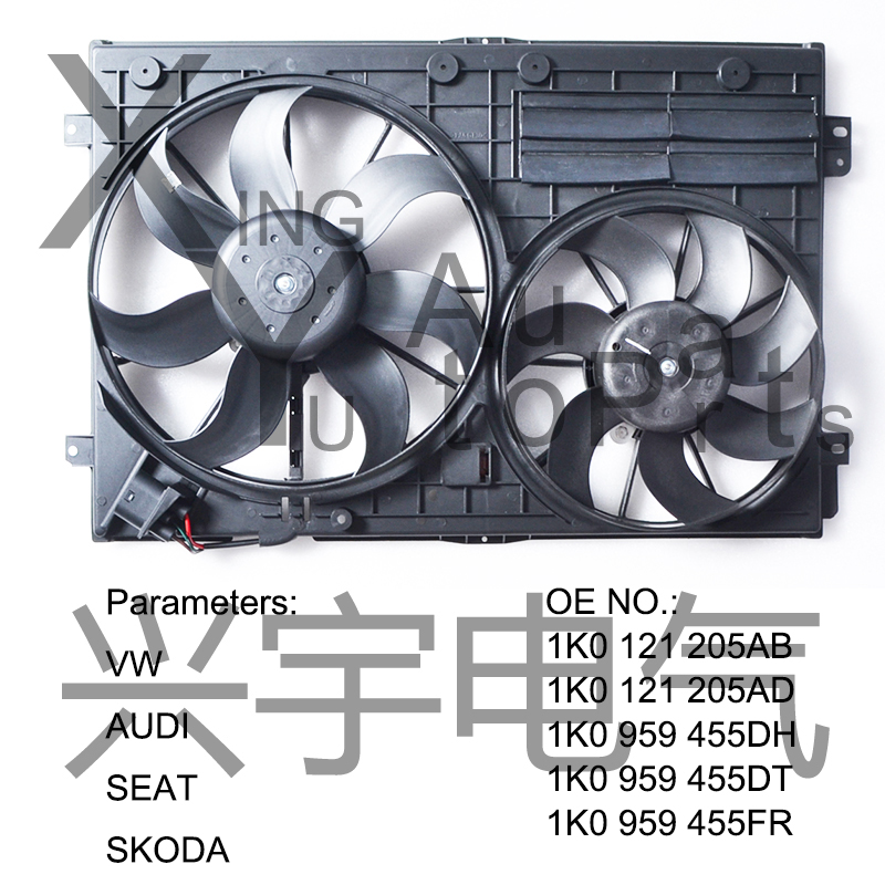 Radiator Fan For VW AUDI 1K0121205AD 1K0959455DH 1K0959455DT